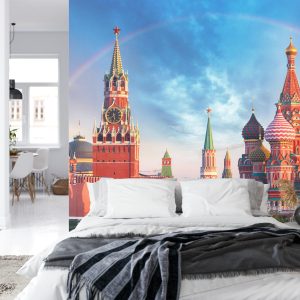Papier Peint Arc-En-Ciel Sur Le Kremlin À Moscou – Image 8
