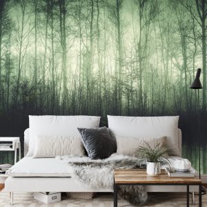 Papier Peint Forêt Arbres Eau – Image 3