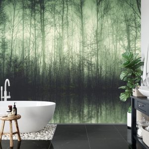 Papier Peint Forêt Arbres Eau – Image 5