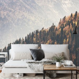 Papier Peint Forêt Montagnes – Image 3