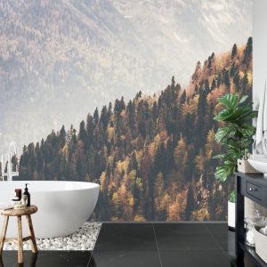 Papier Peint Forêt Montagnes – Image 5