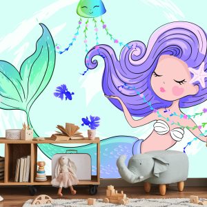 Papier Peint Sirène Aux Méduses – Image 5