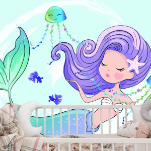 Papier Peint Sirène Aux Méduses – Image 6