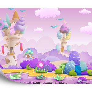 Papier Peint Terre De Conte De Fées Colorée – Image 2