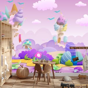 Papier Peint Terre De Conte De Fées Colorée – Image 3