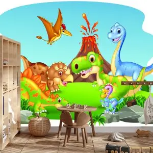Papier Peint Dinosaures Heureux – Image 3