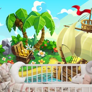 Papier Peint L'île Au Trésor Des Pirates – Image 6