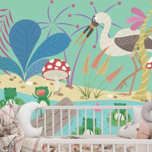 Papier Peint Grenouilles De Conte De Fées Dans L'étang – Image 6