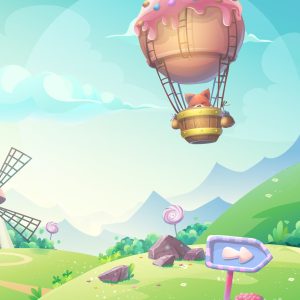 Papier Peint Pays Des Bonbons De Conte De Fées – Image 1