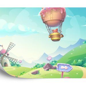 Papier Peint Pays Des Bonbons De Conte De Fées – Image 2