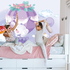 Papier Peint Animaux De Conte De Fées Avec Des Ballons – Image 7