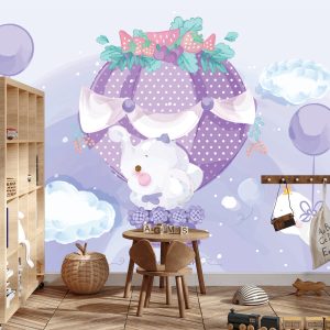 Papier Peint Animaux De Conte De Fées Avec Des Ballons – Image 3