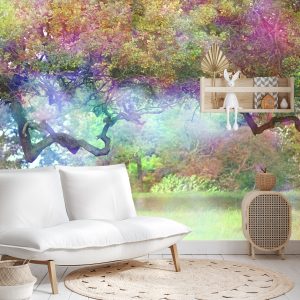 Papier Peint Forêt Colorée Magique – Image 4