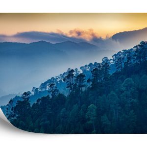 Papier Peint Montagnes Forestières – Image 2