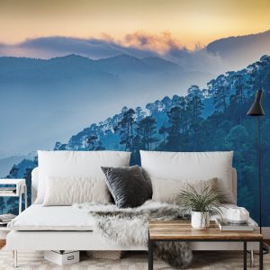 Papier Peint Montagnes Forestières – Image 3