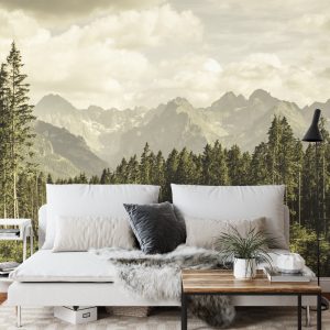 Papier Peint Montagnes Forestières – Image 3