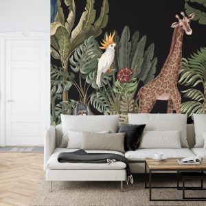 Papier Peint Animaux Exotiques Parmi Les Feuilles – Image 6