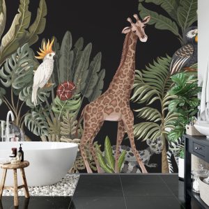 Papier Peint Animaux Exotiques Parmi Les Feuilles – Image 5