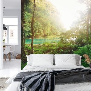 Papier Peint Forêt Arbres Eau – Image 8