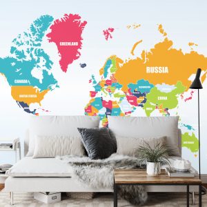 Papier Peint Carte Du Monde – Image 3