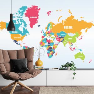 Papier Peint Carte Du Monde – Image 4