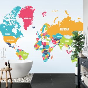 Papier Peint Carte Du Monde – Image 5