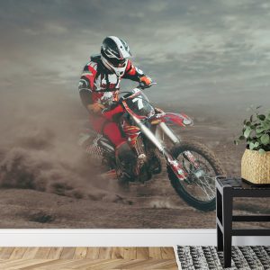 Papier Peint Coureur De Motocross Dans Le Désert – Image 7