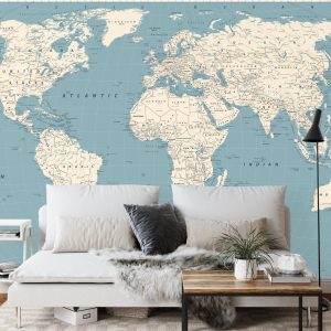 Papier Peint Carte Du Monde – Image 3