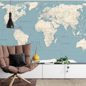 Papier Peint Carte Du Monde – Image 4