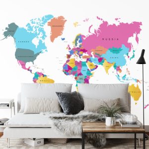 Papier Peint Carte Du Monde – Image 3
