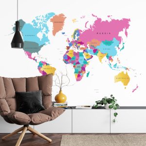 Papier Peint Carte Du Monde – Image 4