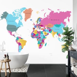 Papier Peint Carte Du Monde – Image 5
