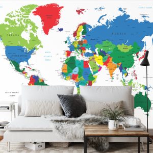 Papier Peint Carte Du Monde – Image 3