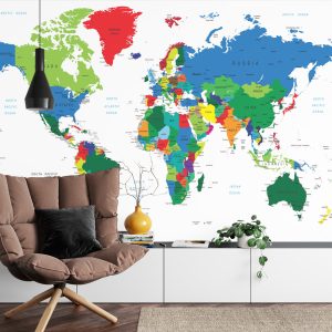 Papier Peint Carte Du Monde – Image 4