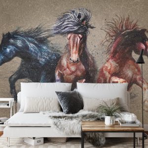 Papier Peint Trois Chevaux De Course – Image 3