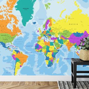 Papier Peint Carte Du Monde – Image 7