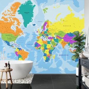 Papier Peint Carte Du Monde – Image 5