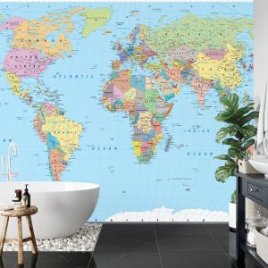 Papier Peint Carte Du Monde – Image 5