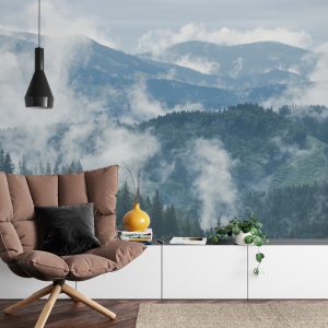 Papier Peint Forêt Dans Le Brouillard – Image 4