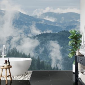 Papier Peint Forêt Dans Le Brouillard – Image 5