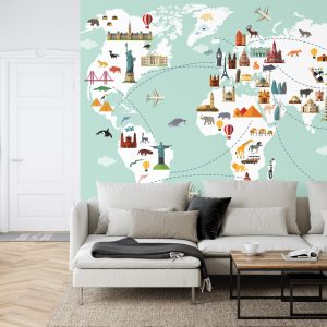 Papier Peint Carte Pour Les Enfants – Image 6