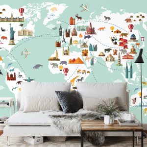 Papier Peint Carte Pour Les Enfants – Image 3