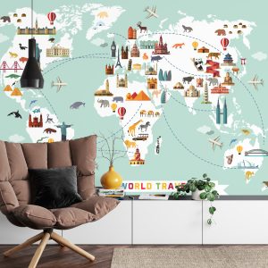 Papier Peint Carte Pour Les Enfants – Image 4