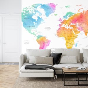 Papier Peint Carte Du Monde – Image 6