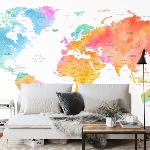 Papier Peint Carte Du Monde – Image 3