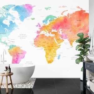 Papier Peint Carte Du Monde – Image 5