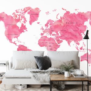 Papier Peint Carte Du Monde – Image 3