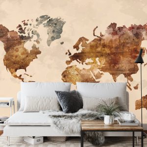 Papier Peint Carte Du Monde – Image 3
