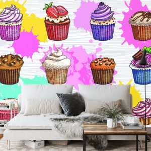 Papier Peint Différentes Sortes De Cupcakes – Image 3