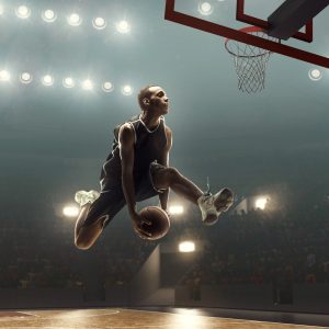 Papier Peint Basketteur Dans Les Airs – Image 1